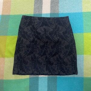 Marni Jacquard Textured Wool Mini Skirt Black Grey Women’s